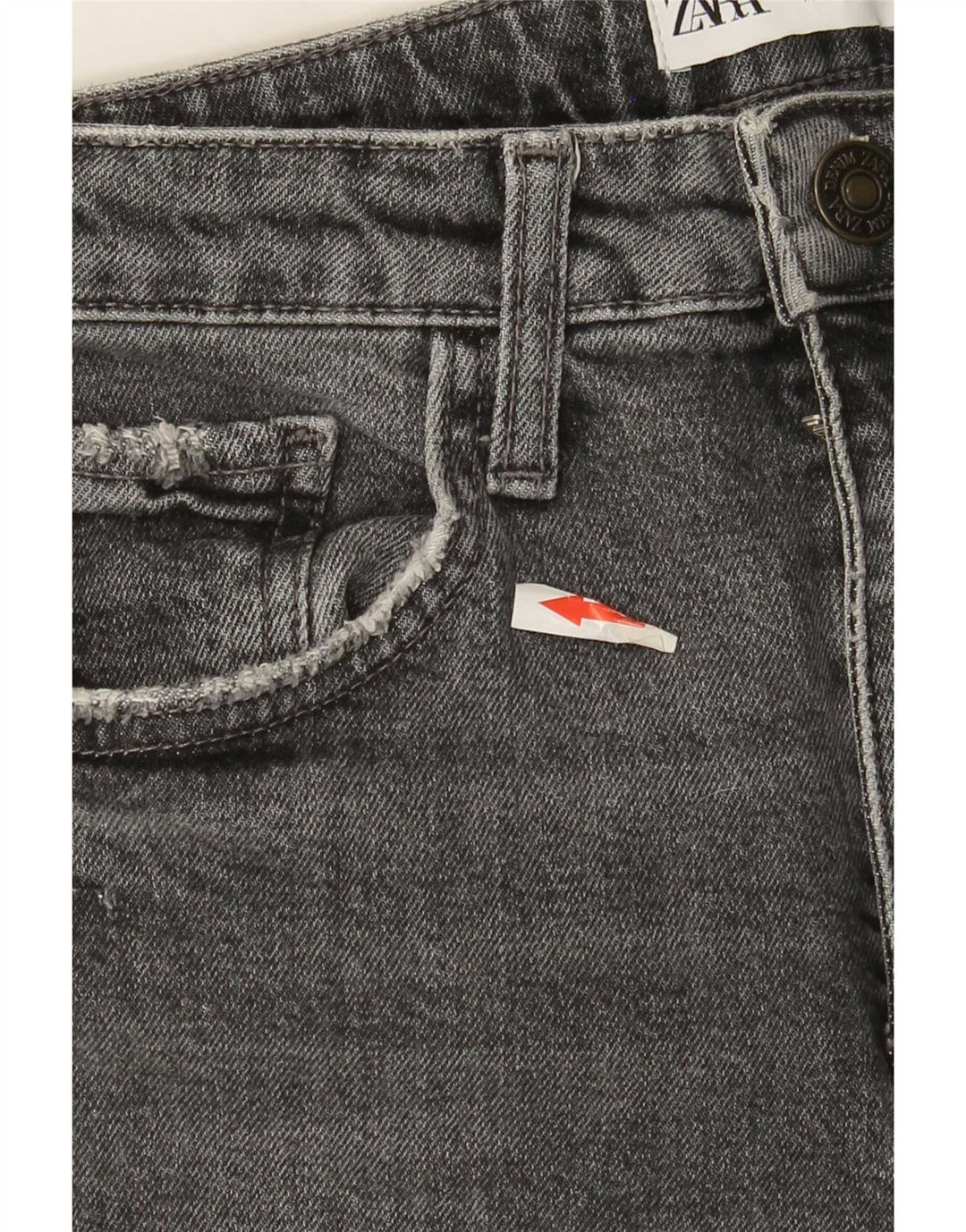 Женские прямые джинсы Zara EU 34 2XS W24 L27 Серые