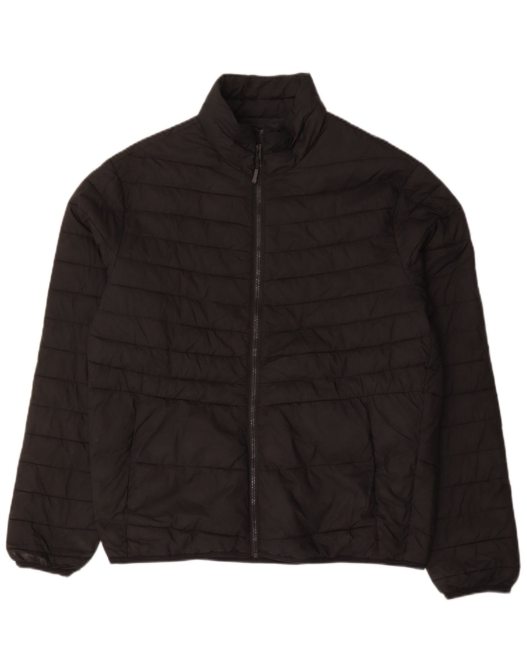 Мужская стеганая куртка Jack & Jones UK 40, большая, черная, полиэстер