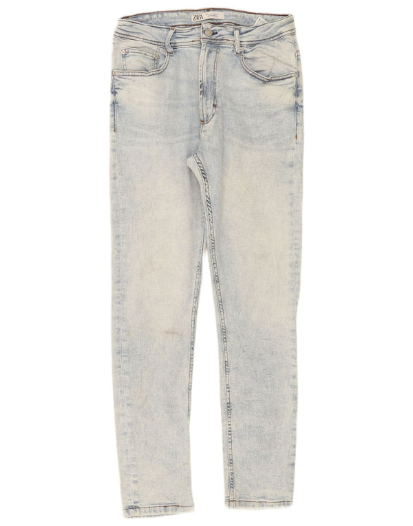 Мужские джинсы скинни Zara EU 44, большие W34 L31, синие, хлопок