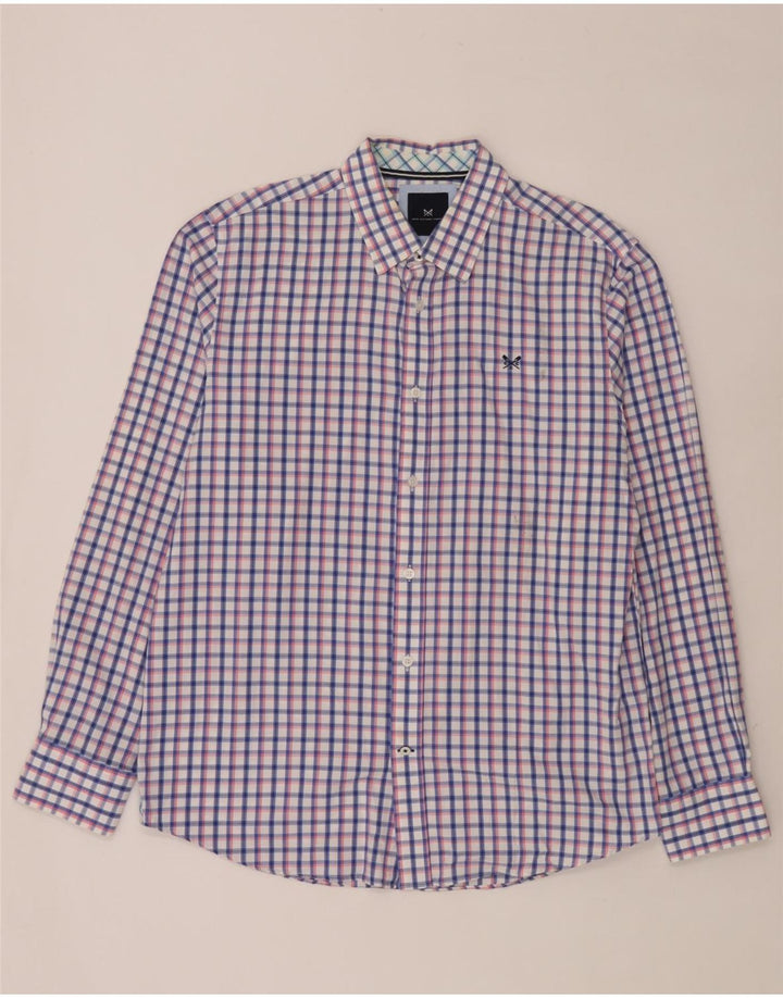 Crew Clothing Мужская рубашка классического кроя в крупную разноцветную клетку