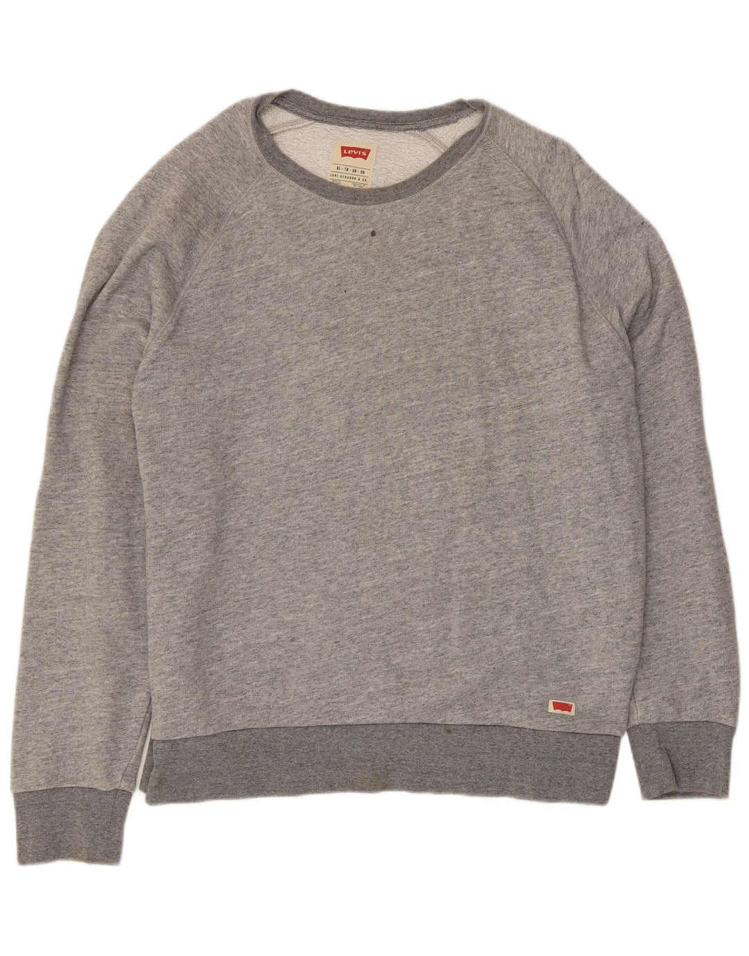 Мужской свитшот Levi's, джемпер XL, серый хлопок с крапинками