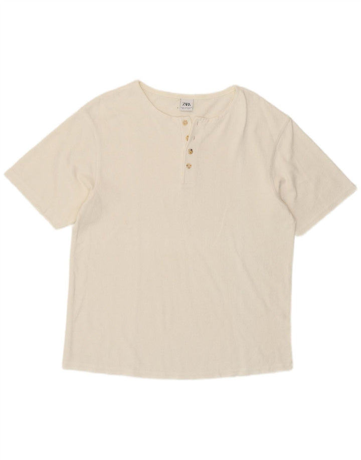 Zara Мужская футболка Top Medium White