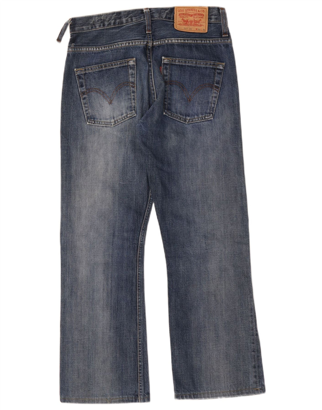 Мужские джинсы Levi's 507 Bootcut W30 L28 синие, хлопок