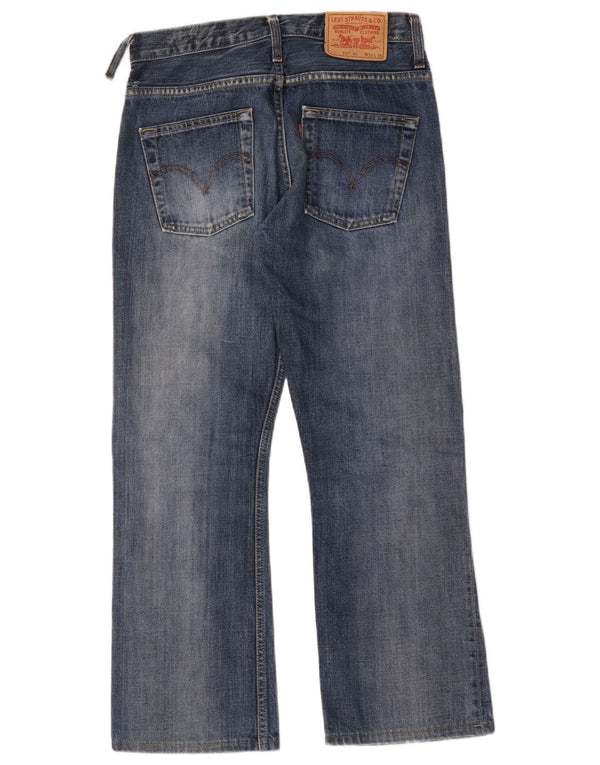 Мужские джинсы Levi's 507 Bootcut W30 L28 синие, хлопок