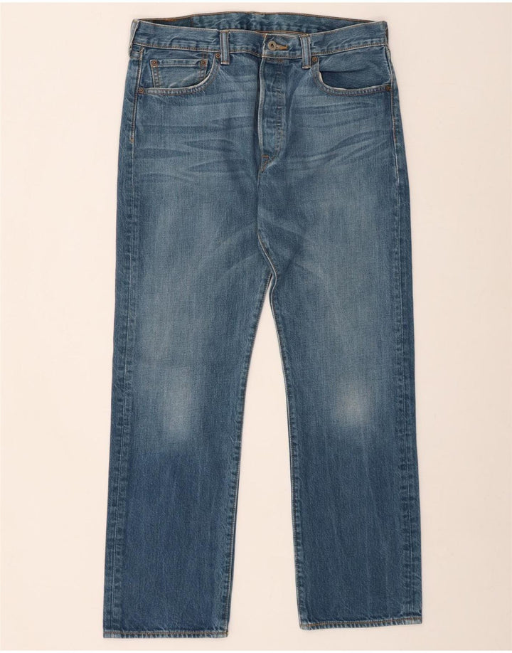 Мужские прямые джинсы Levi's 501 W34 L30 синие, хлопок