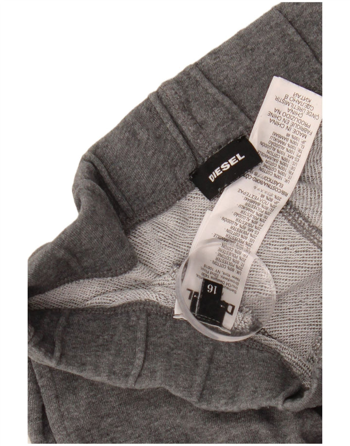 Спортивный костюм DIESEL для мальчиков, брюки для бега, 15–16 лет, серый хлопок