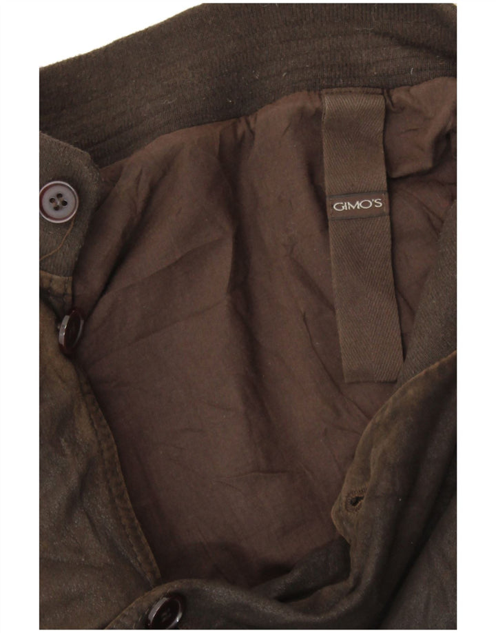 Мужская кожаная куртка GIMO'S UK 42 XL Коричневая