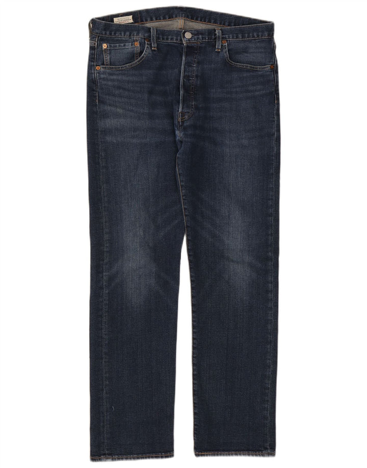 Мужские прямые джинсы Levi's 501 W34 L30 синие, хлопок