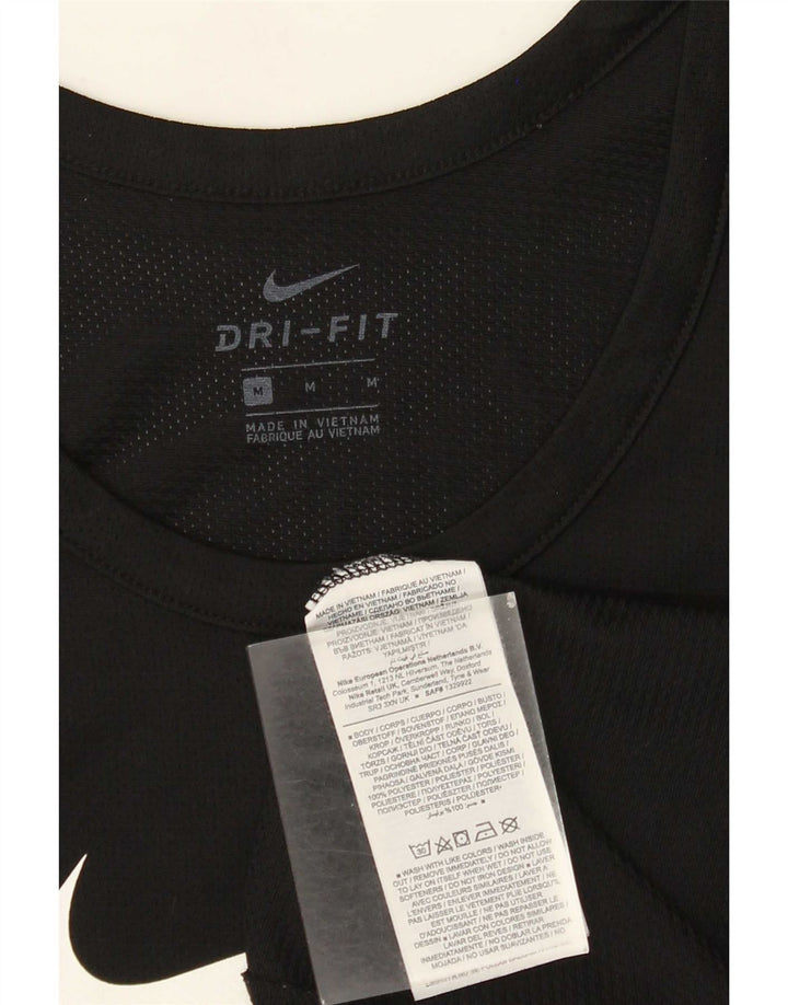 Мужской жилет с графическим рисунком Nike Dri Fit, средний черный полиэстер