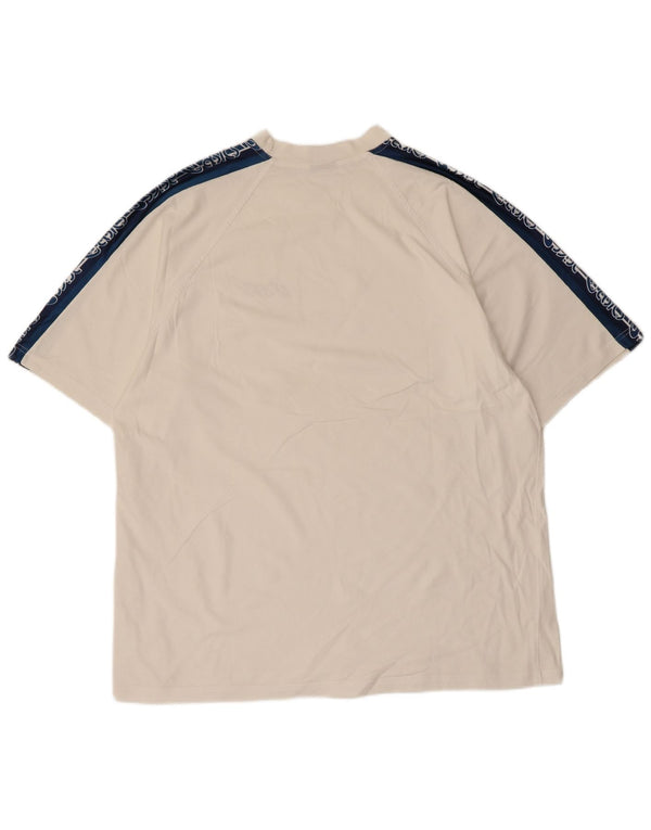 Мужская футболка с рисунком Asics Top XL Белая с цветными блоками