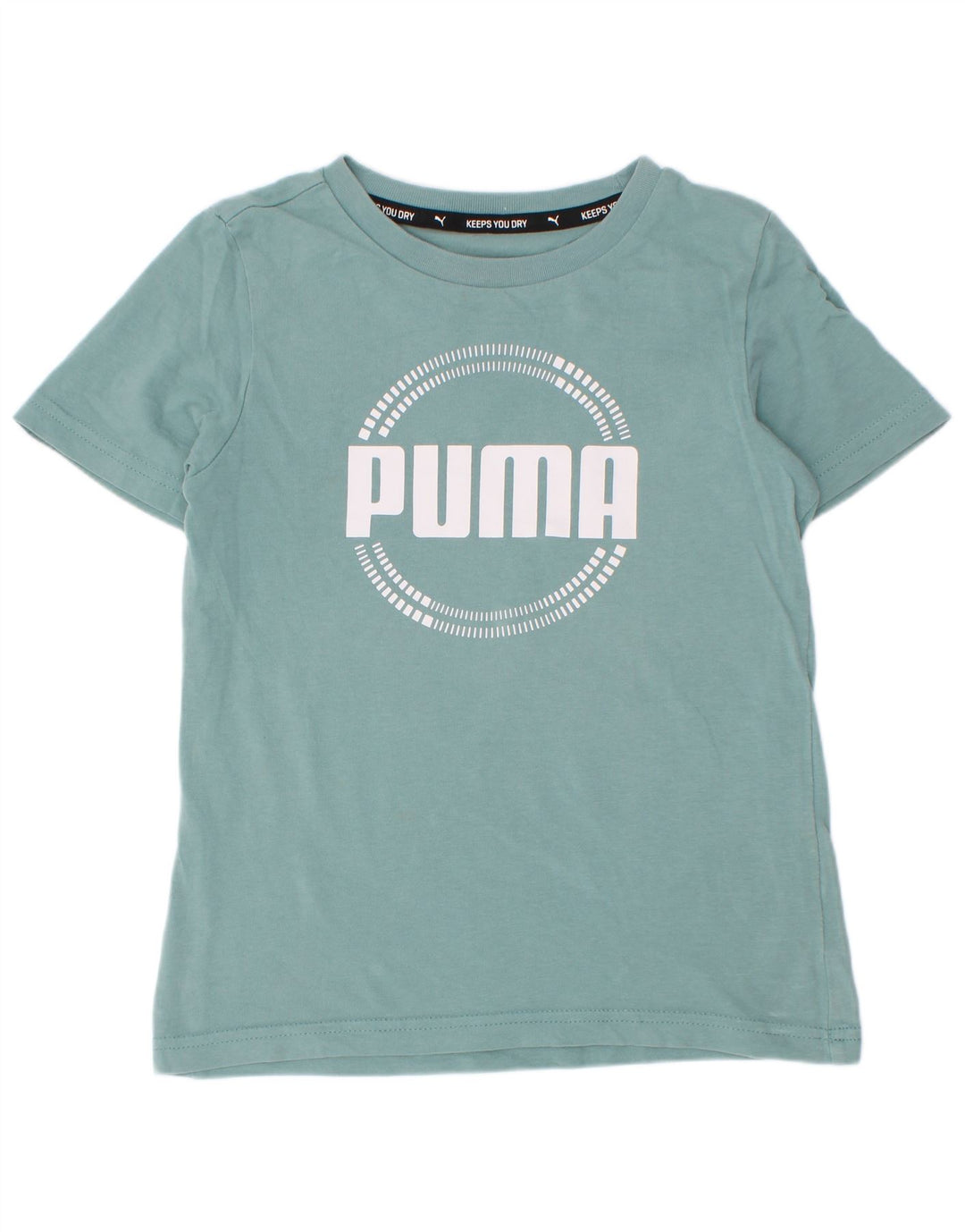 Футболка с рисунком Puma для мальчиков 7-8 лет, синяя