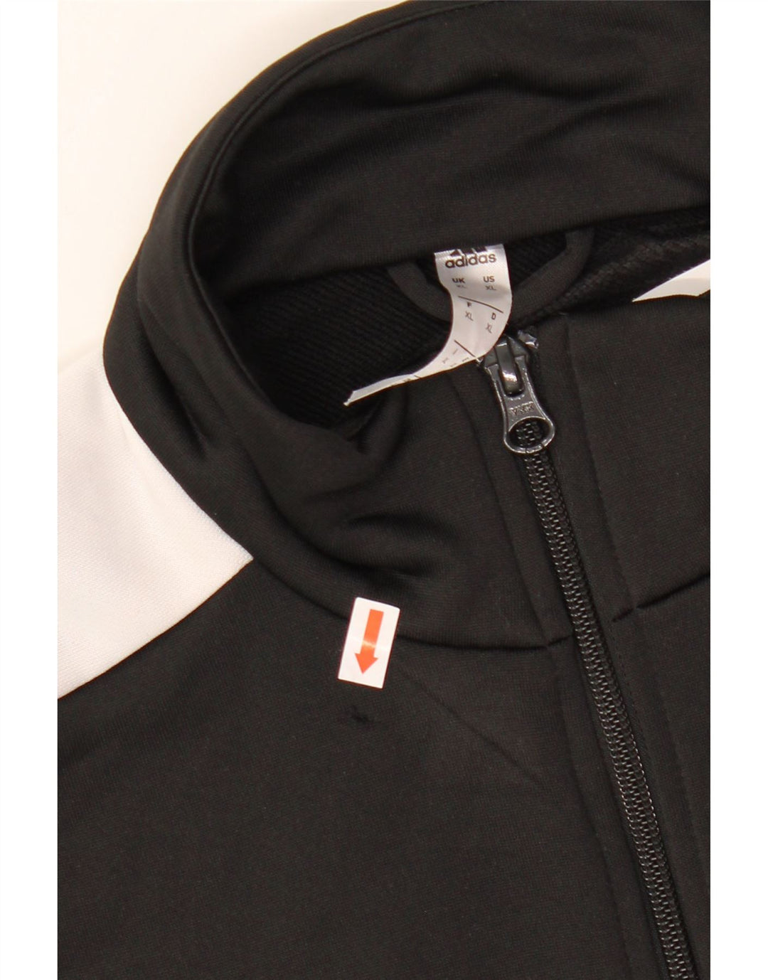 Мужская спортивная куртка ADIDAS XL, черный полиэстер с цветными блоками