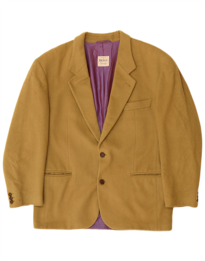 Мужской пиджак на 2 пуговицах HUGO BOSS EU 52 XL, бежевый, шерстяной