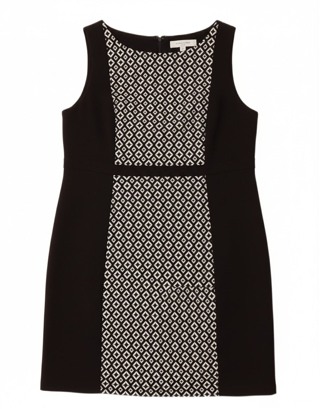 PRINCIPLES Womens Sleeveless Sheath Dress UK 16 Large Black Geometric