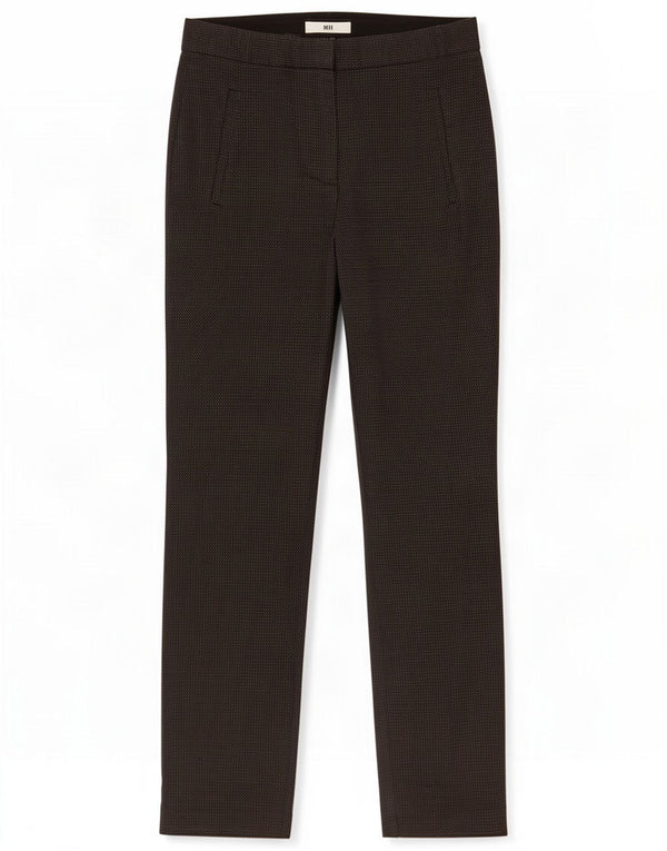 Женские узкие брюки-чиносы Zara XS W24 L27, серый пятнистый полиэстер