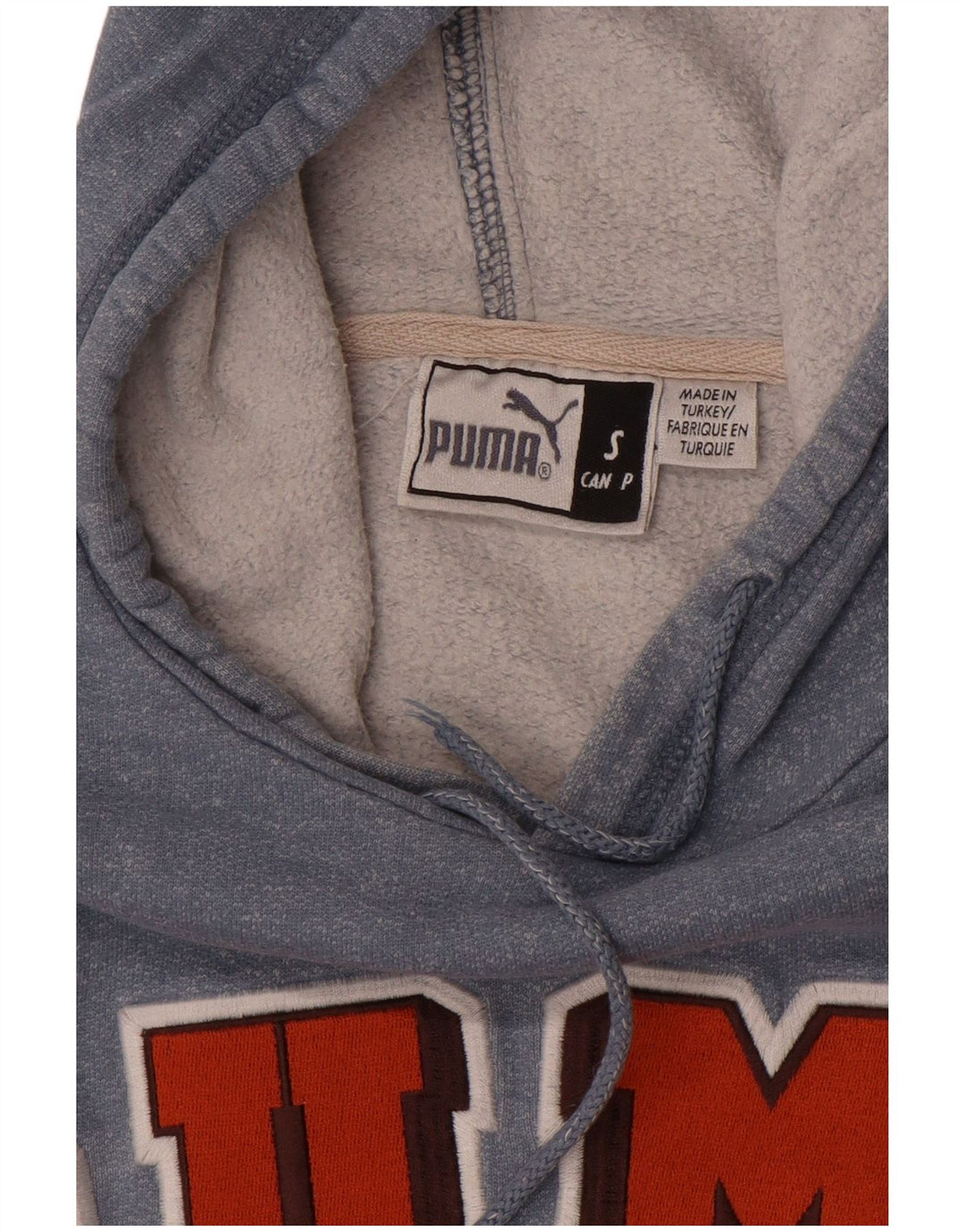 Мужской джемпер с капюшоном с рисунком Puma, маленький серый