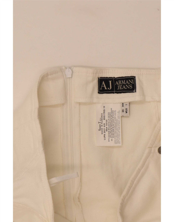Женская юбка-карандаш Armani IT 44 Medium W30 Белый хлопок