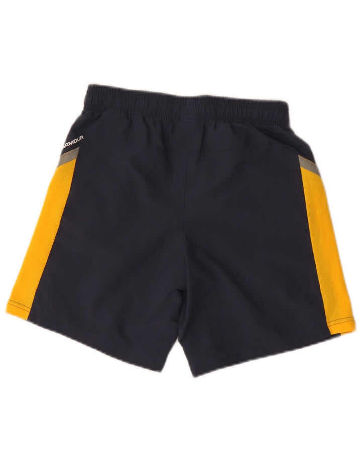 Спортивные шорты Under Armour для мальчиков 9–10 лет, средние, темно-синие, с цветными блоками