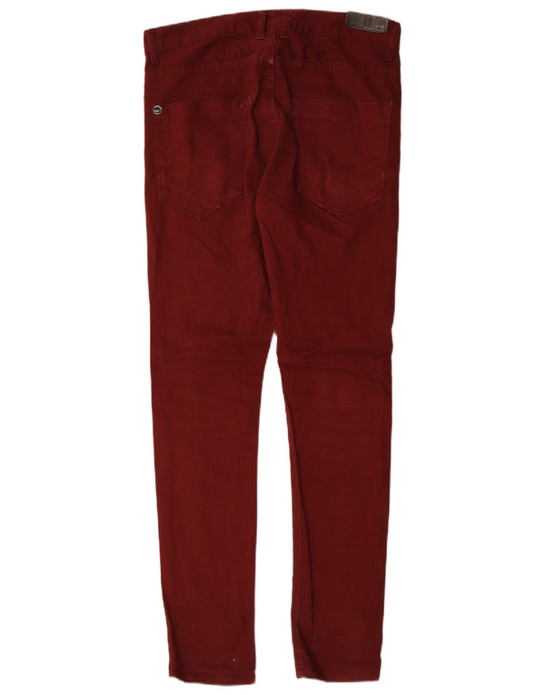 Мужские джинсы скинни Zara EU 40 Medium W31 L32 Бордовый хлопок
