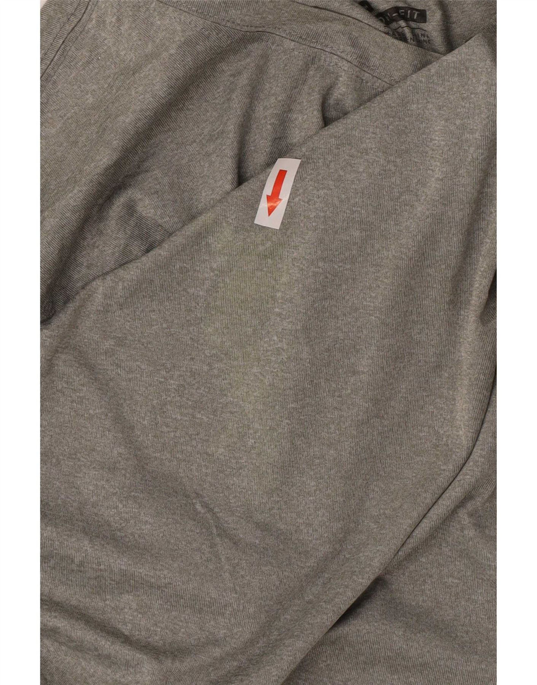 Мужская футболка Nike Dri Fit из полиэстера среднего серого цвета