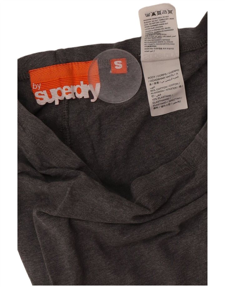 Женские леггинсы с рисунком Superdry UK 8, маленькие серые, хлопок