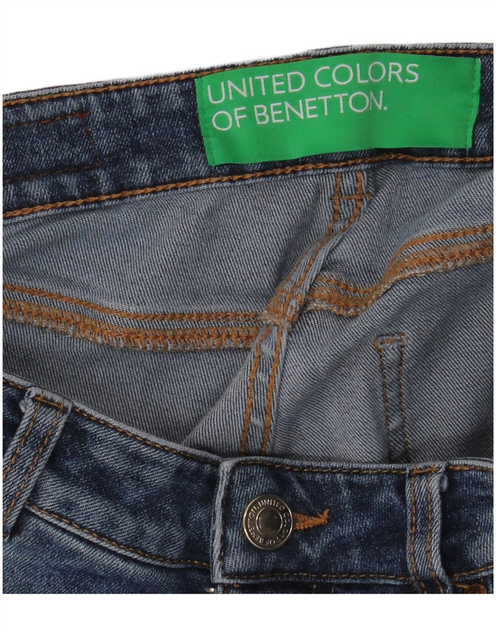 Джинсы женские прямые Benetton W30 L32 синие