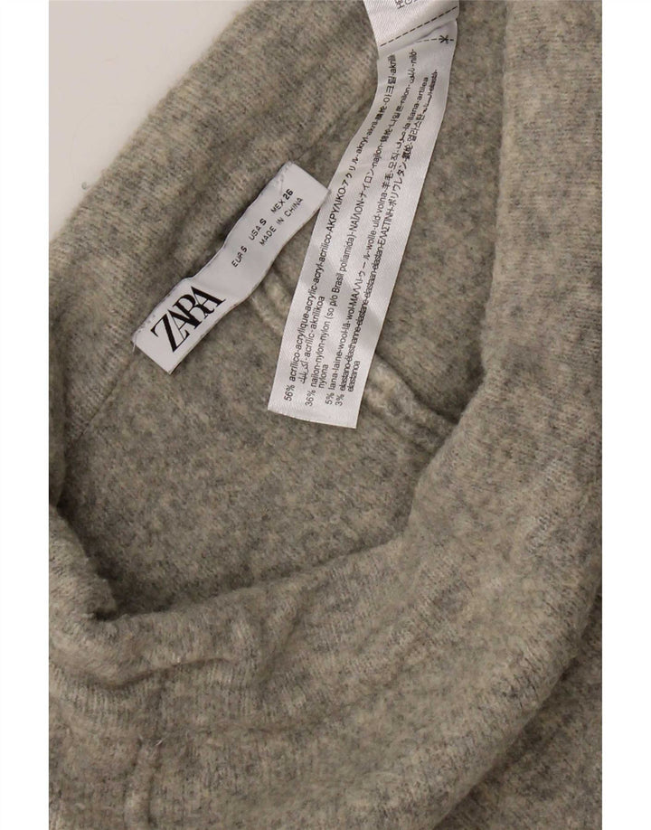 Женский вязаный комплект из 2 предметов оверсайз Zara UK 10, маленький серый акрил