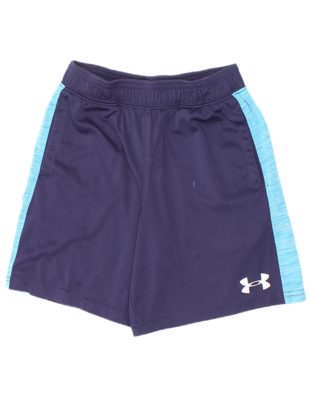 Спортивные шорты Under Armour для мальчиков 5–6 лет, темно-синие, полиэстер с цветными блоками