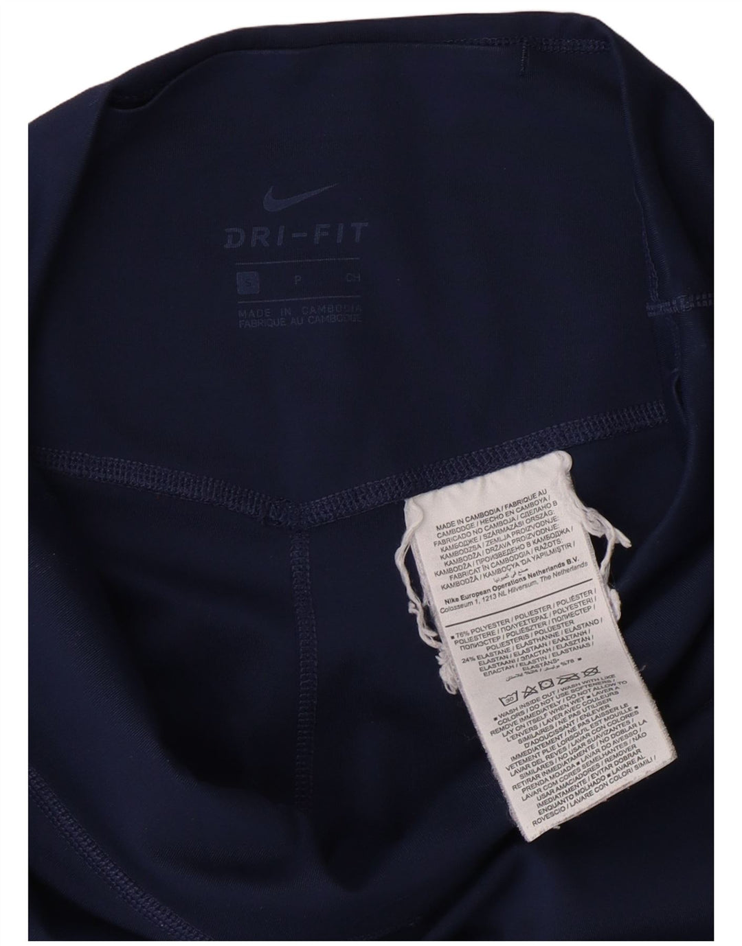 Женские леггинсы NIKE Dri Fit UK 10, маленькие темно-синие, полиэстер