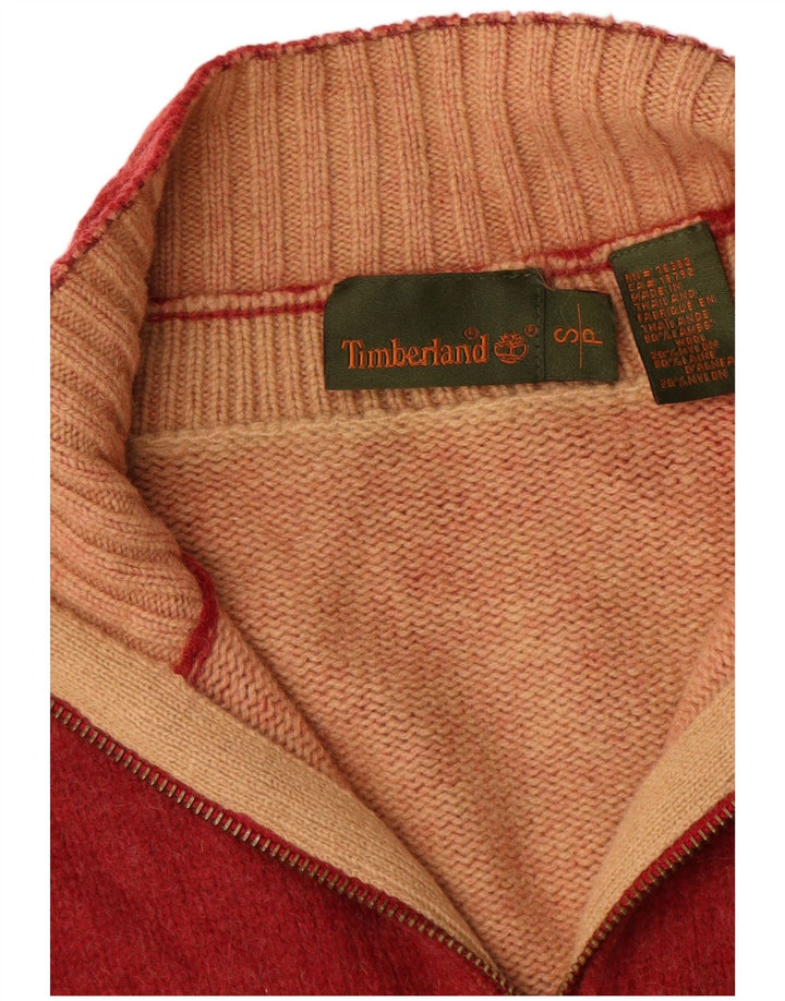 Мужской кардиган Timberland, маленький красный из овечьей шерсти