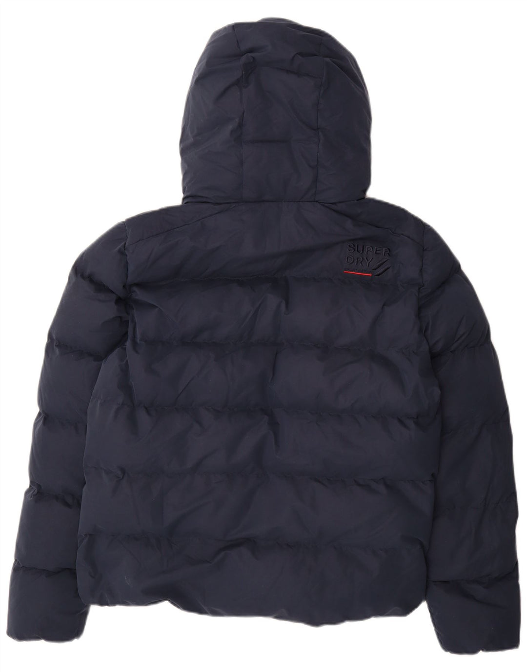 Мужская утепленная куртка с капюшоном Superdry UK 38, средний темно-синий, полиэстер