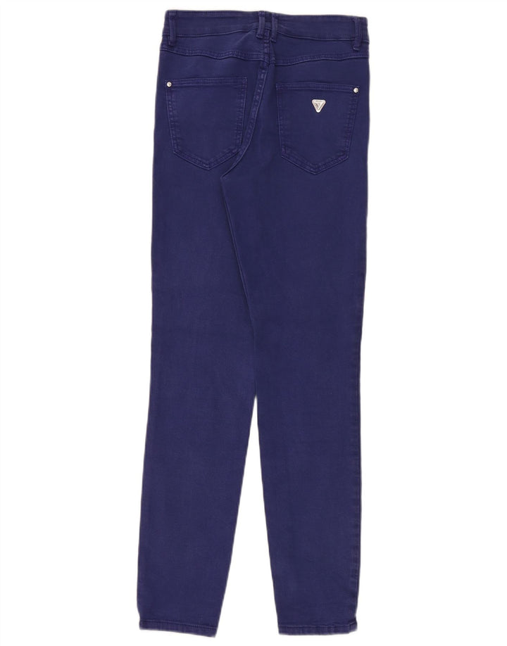 Guess Женские узкие джинсы W27 L28 Синие хлопковые