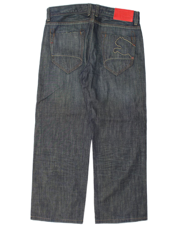 Мужские прямые джинсы Puma W32 L28 темно-синие, хлопок