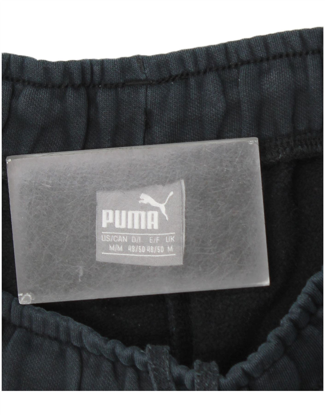 Мужские прямые спортивные брюки Puma, джоггеры среднего размера, черные, хлопковые