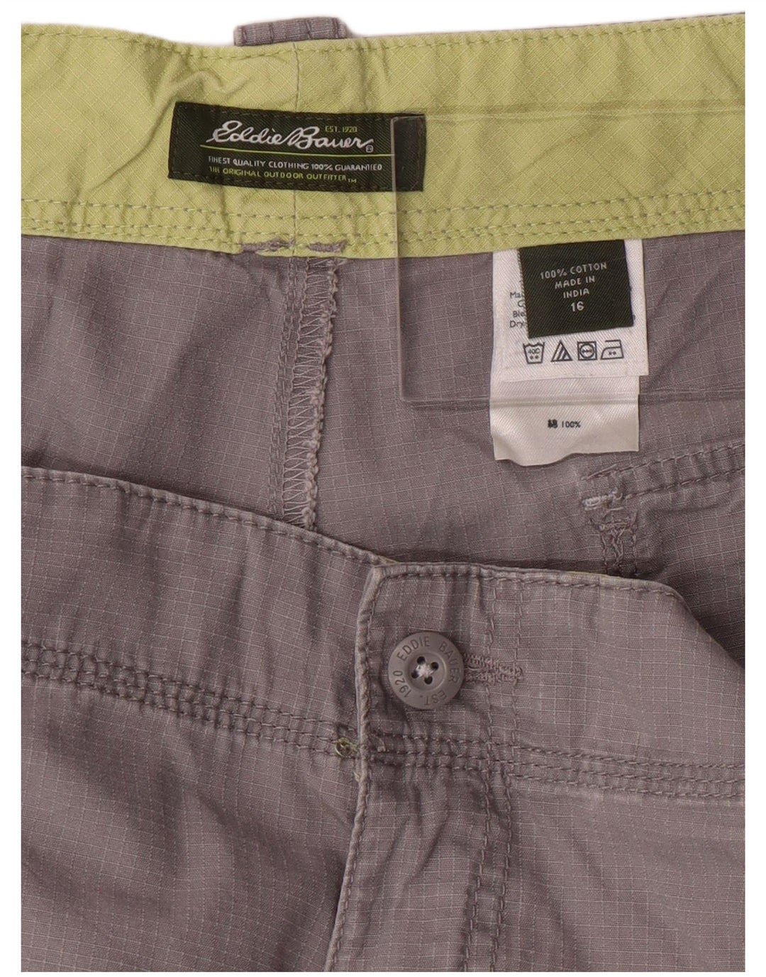 Женские шорты карго EDDIE BAUER US 16 2XL W36 Серые хлопковые