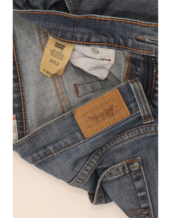 Женские джинсы Levi's 515 Bootcut США 6, средние W30 L31, синие, хлопок