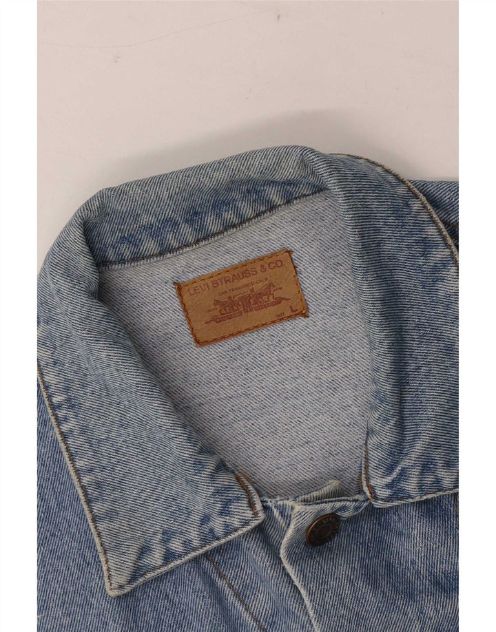 Мужская джинсовая куртка Levi's UK 40, большая синяя