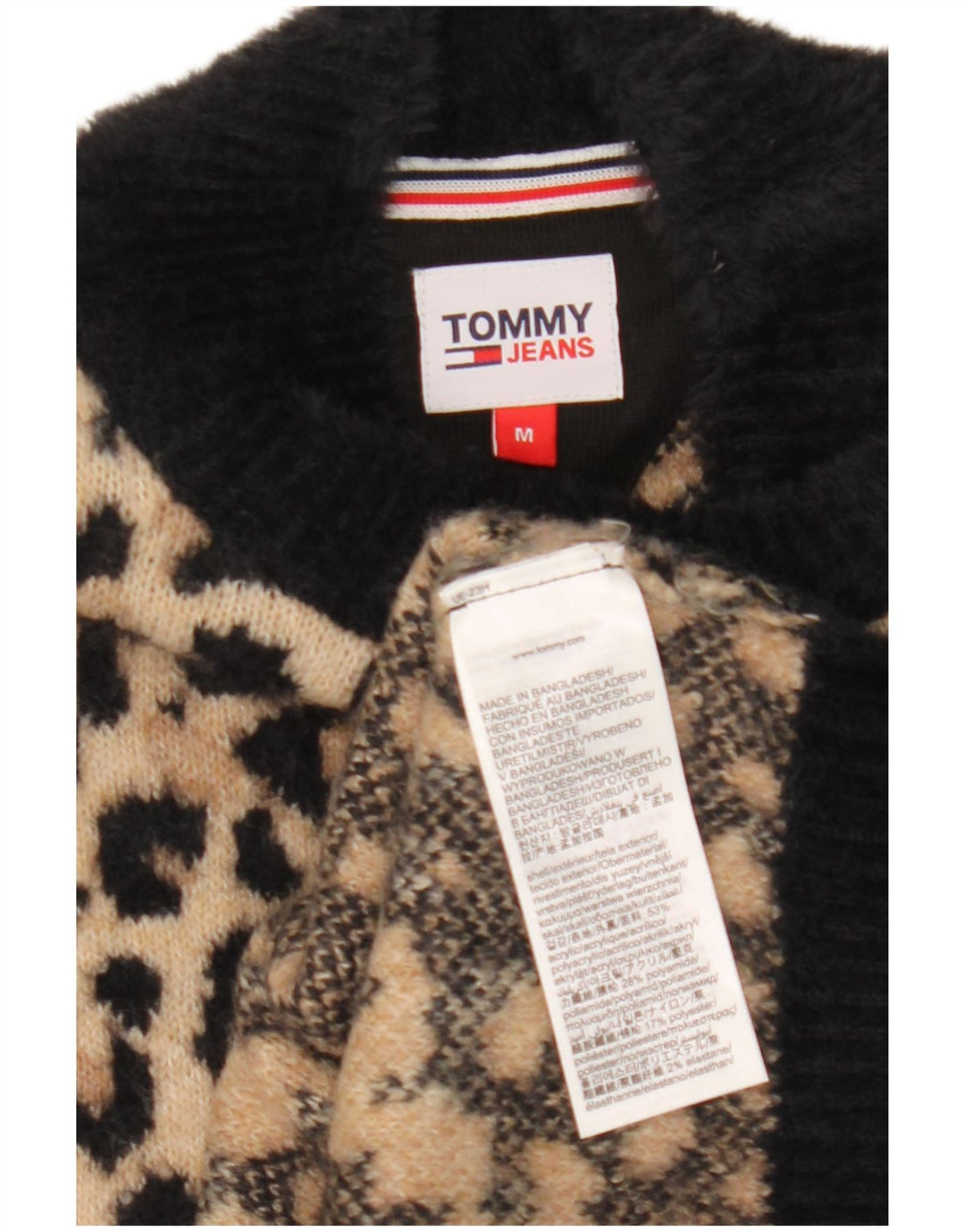 Женский джемпер с высоким воротником Tommy Hilfiger UK 14, средний коричневый