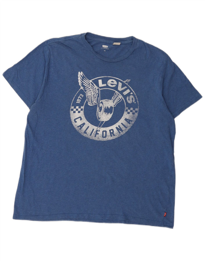 Мужская футболка с рисунком Levi's Top 2XL Синяя
