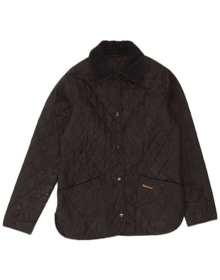 Женская стеганая куртка Barbour UK 8 маленькая черная