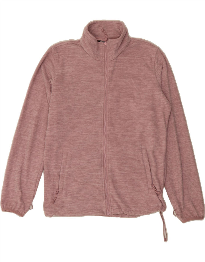 MOUNTAIN WAREHOUSE Womens Fleece Jacket UK 12 Medium Pink Flecked Vintage Mountain Warehouse and Second-Hand Mountain Warehouse from Messina Hembry 