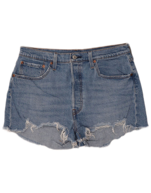 LEVI'S Womens 501 Denim Shorts W32 Large  Blue Cotton