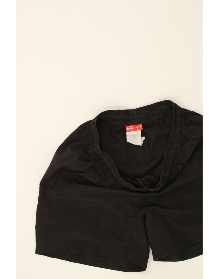 PUMA Girls Sport Shorts 13-14 Years Black Polyester Vintage Puma and Second-Hand Puma from Messina Hembry 