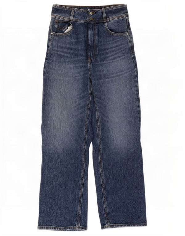 Женские широкие джинсы Zara EU 36 XS W26 L27, синий хлопок
