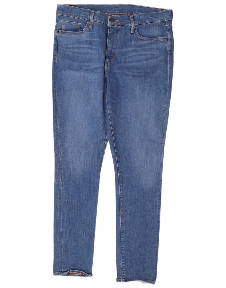Женские джинсы скинни Levi's W32 L30 синие, хлопок