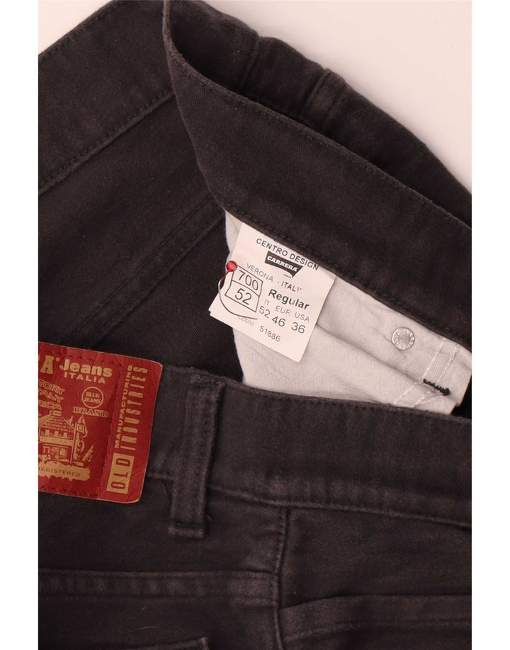 Carrera Mens 700 Regular Casual Брюки W36 L32 Серые хлопковые