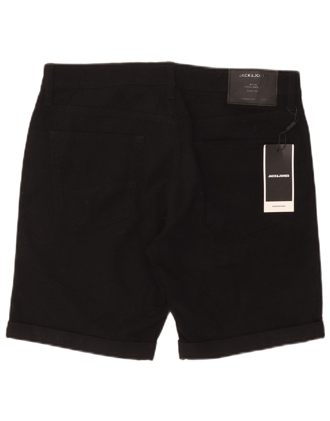 Мужские повседневные шорты Jack & Jones Regular W32, черные, хлопковые