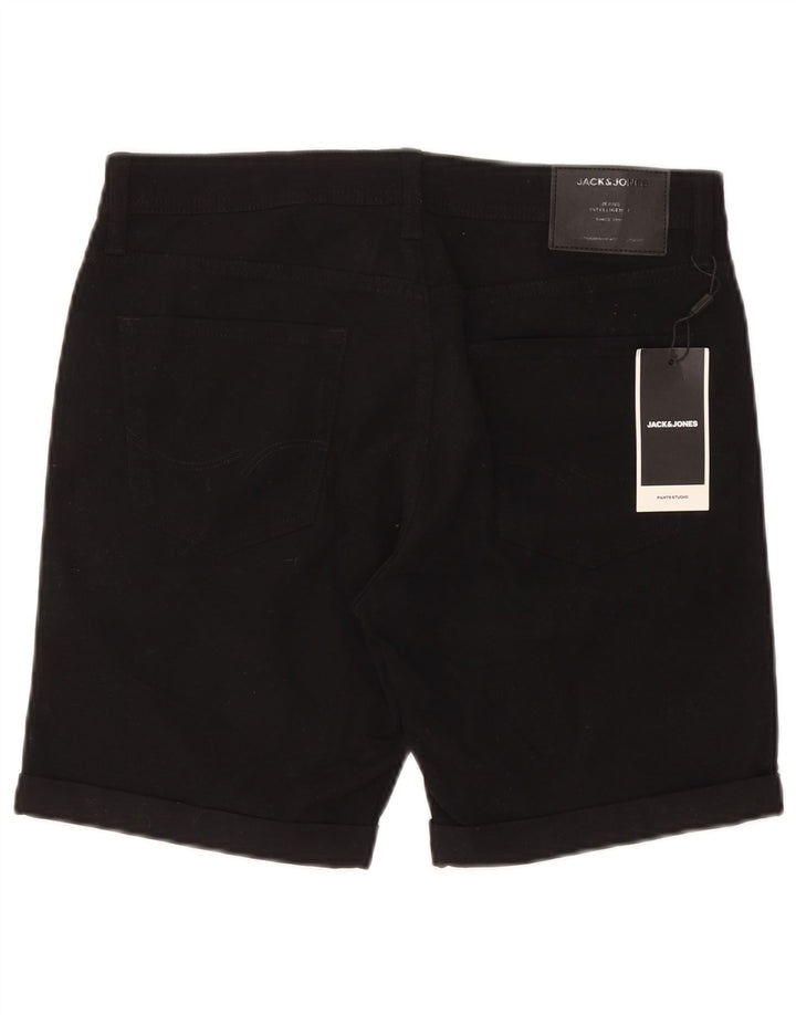 Мужские повседневные шорты Jack & Jones Regular W32, черные, хлопковые