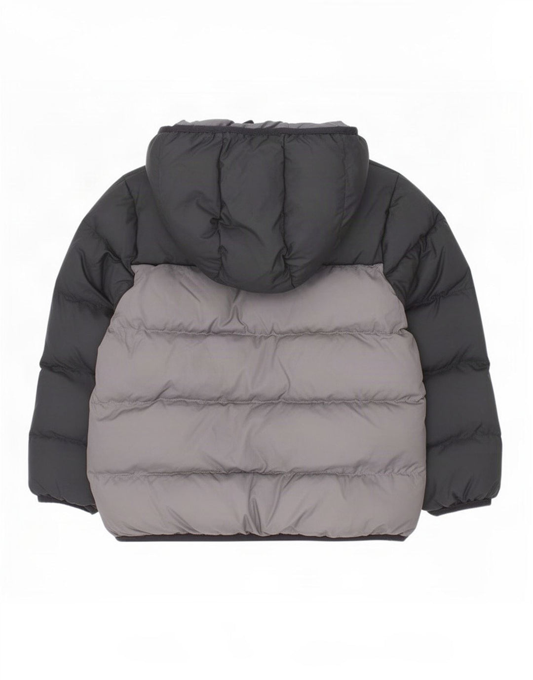 Утепленная куртка Adidas с капюшоном для мальчиков 6-7 лет, черная, полиэстер с цветными блоками