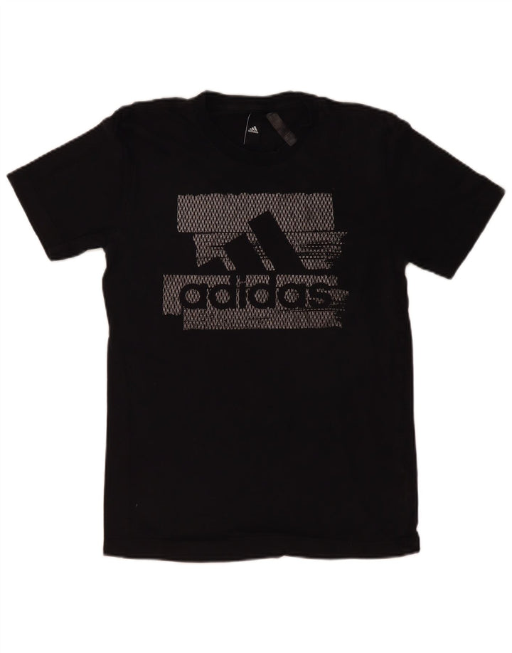 Мужская футболка ADIDAS с рисунком, маленький черный хлопок